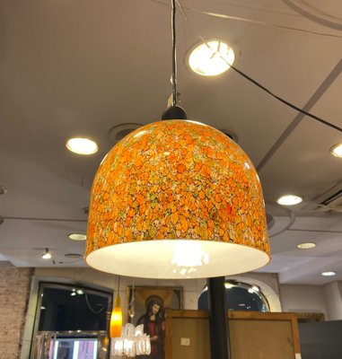 German Glass Ceiling Lamp from Peill & Putzler, 1970s-NUC-1450104