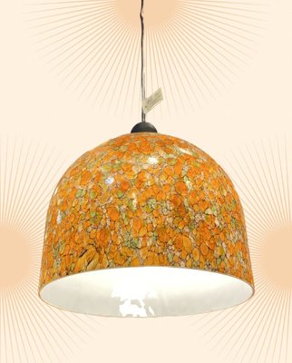 German Glass Ceiling Lamp from Peill & Putzler, 1970s-NUC-1450104