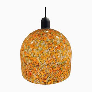 German Glass Ceiling Lamp from Peill & Putzler, 1970s-NUC-1450104