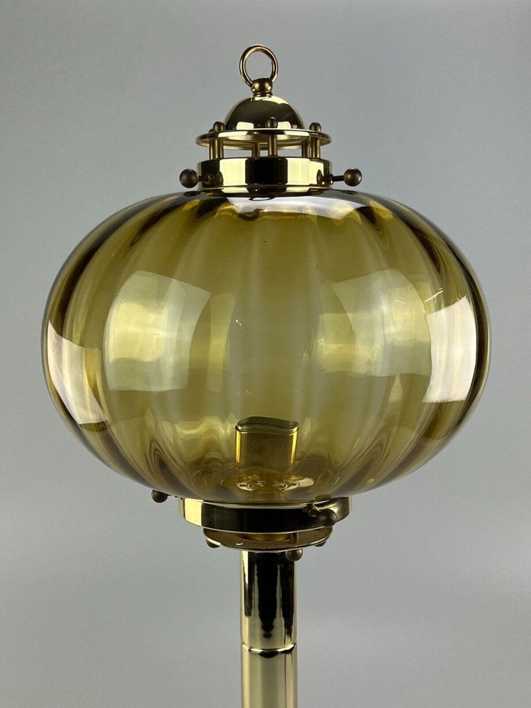 German Glass Table Lamp from Peill & Putzler, 1970s