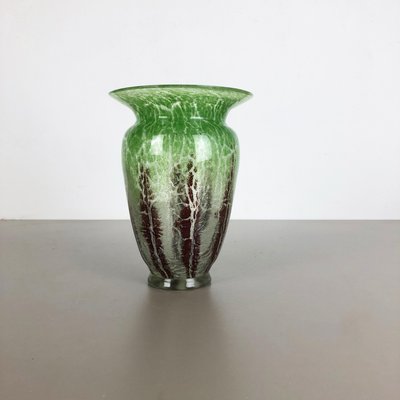 German Glass Vase by Karl Wiedmann for WMF Ikora, 1930s-QZ-1151879