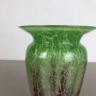 German Glass Vase by Karl Wiedmann for WMF Ikora, 1930s-QZ-1151879