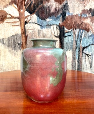 German Glazed Ceramic Studio Art Vase by Richard Uhlemeyer, 1940s-JP-1387949