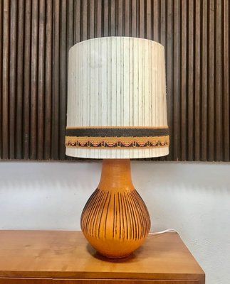 German Glazed Ceramic Table Lamp from Kaiser Leuchten, 1960s-JP-967435