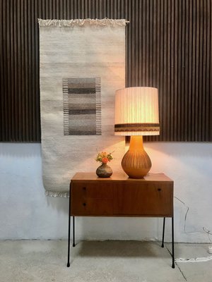 German Glazed Ceramic Table Lamp from Kaiser Leuchten, 1960s-JP-967435