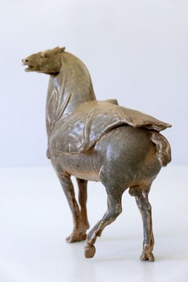 German Glazed Pottery Horse Sculpture by Harro Frey, 1970s-WPT-627394