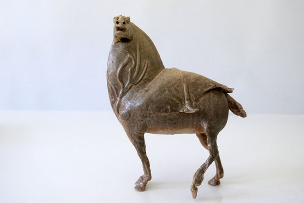 German Glazed Pottery Horse Sculpture by Harro Frey, 1970s-WPT-627394