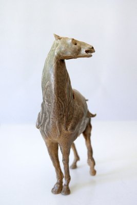 German Glazed Pottery Horse Sculpture by Harro Frey, 1970s-WPT-627394