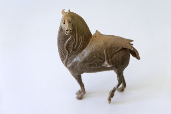 German Glazed Pottery Horse Sculpture by Harro Frey, 1970s-WPT-627394