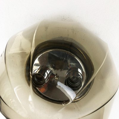 German Globe Wall Light from Glashütte Limburg, Germany, 1970s-QZ-1053125