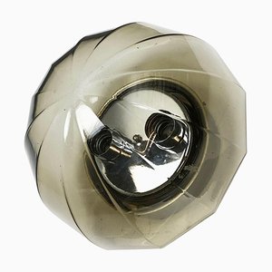 German Globe Wall Light from Glashütte Limburg, Germany, 1970s-QZ-1053125