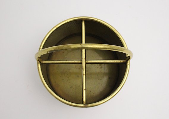 German Hammered Brass Magazine Rack, 1970s-NB-561284