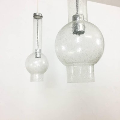 German Hand Blown Glass Tube Light from Staff Lights, 1970s-QZ-1143246