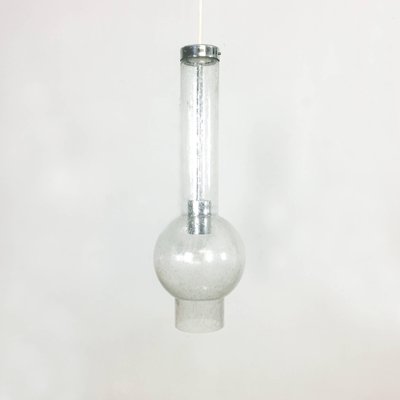 German Hand Blown Glass Tube Light from Staff Lights, 1970s-QZ-1143246