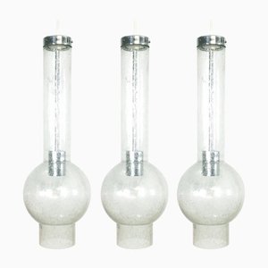 German Hand Blown Glass Tube Light from Staff Lights, 1970s-QZ-1143246