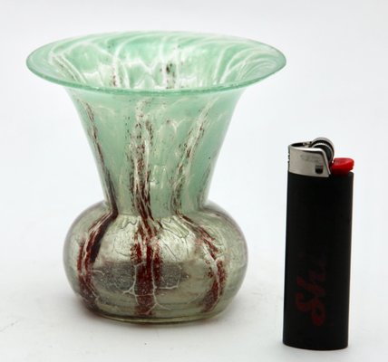 German Ikora Art Glass Vase by Karl Wiedmann for WMF, 1930s-MJY-1150420