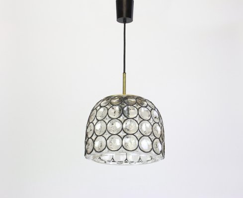 German Iron and Clear Glass Pendant Lights by Limburg, 1960s-UGR-1085482