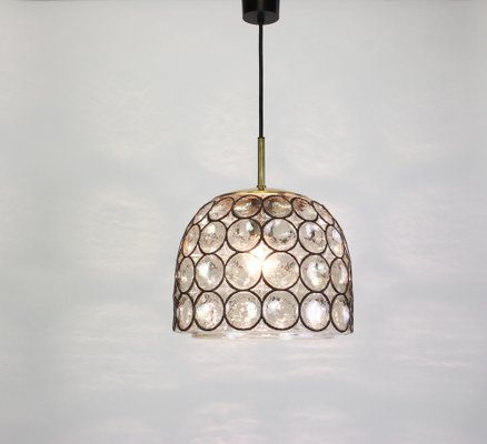 German Iron and Clear Glass Pendant Lights by Limburg, 1960s-UGR-1085482