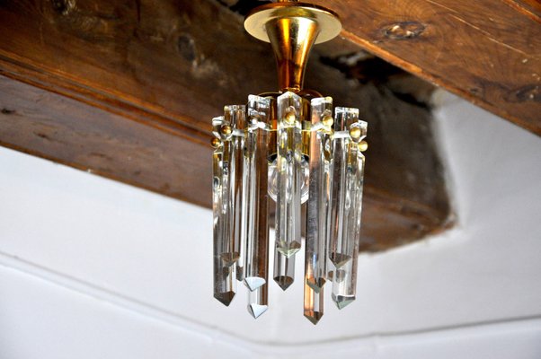 German Kinkeldey Glass Ceiling Light, 1970s-EJE-1170104