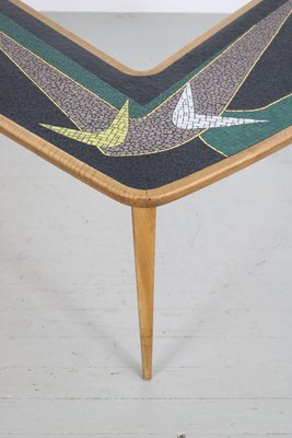 German L-Shaped Mosaic Side Table, 1950s-AA-1314135