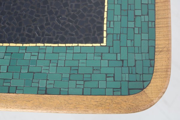 German L-Shaped Mosaic Side Table, 1950s-AA-1314135