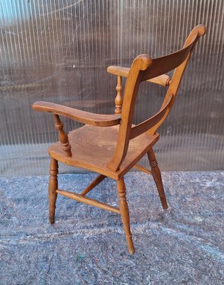 German Landlord Armchair in Elm and Beech Wood, 1900s-HOI-2043467