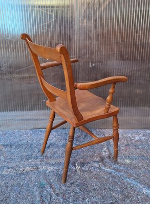 German Landlord Armchair in Elm and Beech Wood, 1900s-HOI-2043467