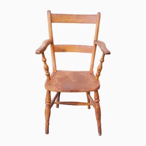 German Landlord Armchair in Elm and Beech Wood, 1900s-HOI-2043467