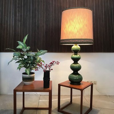 German Large Ceramic Table Lamp from Kaiser Leuchten, 1960s-JP-768998