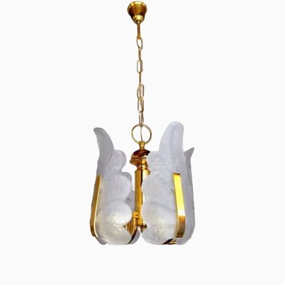 German Leaf Chandelier in Murano Glass by Carl Fagerlund, 1970-EJE-1327987