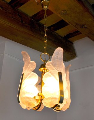 German Leaf Chandelier in Murano Glass by Carl Fagerlund, 1970-EJE-1327987