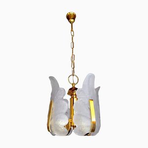 German Leaf Chandelier in Murano Glass by Carl Fagerlund, 1970-EJE-1327987