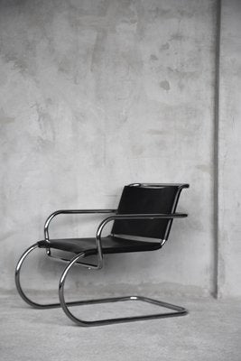 German Leather Armchair by Franco Albini for Tecta, 1950s-ZAA-583937