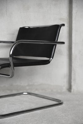 German Leather Armchair by Franco Albini for Tecta, 1950s-ZAA-583937