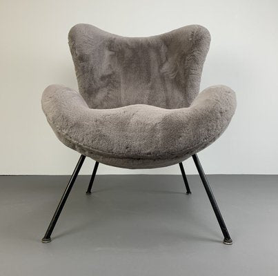 German Light Gray Madame Cocktail Chairs by Fritz Neth for Correcta, 1950s-VQG-902309