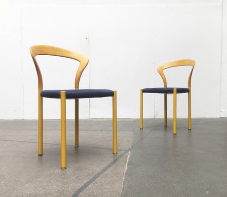 German Lotus Stacking Chairs and Table by Hartmut Lohmeyer for Kusch+Co, Set of 3-UAH-810109