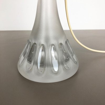 German Metal and Glass Tulip Desk Light by Peill & Putzler, 1970s-QZ-1143202