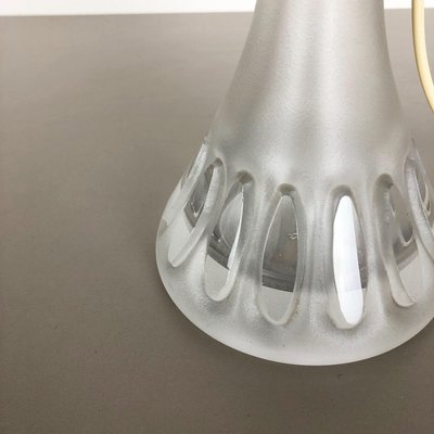 German Metal and Glass Tulip Desk Light by Peill & Putzler, 1970s-QZ-1143202