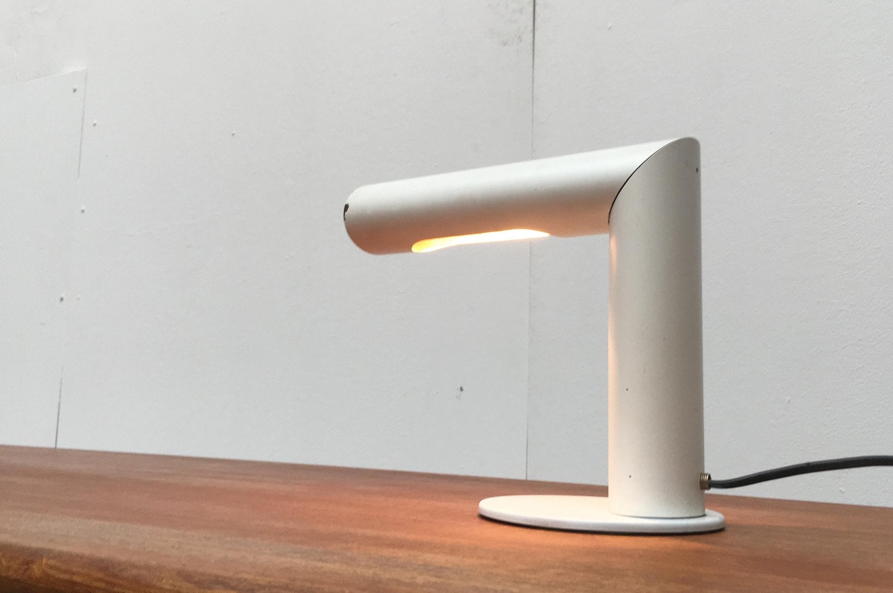 German Metal Minimalist Table Lamp from Brendel Leuchten Berlin, 1970s