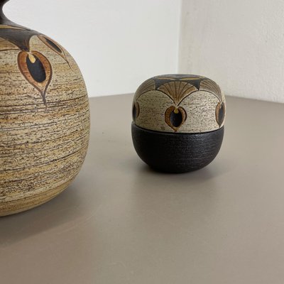 German Modern Ceramic Objects by Peter Müller for Sgrafo Modern, 1970s, Set of 2-QZ-1057646