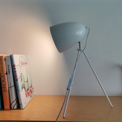 German Modern Glossy White Table Tripod Lamp from Casalux, 2000s-SCS-1220658