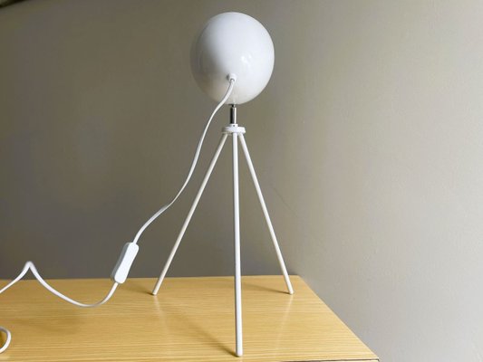 German Modern Glossy White Table Tripod Lamp from Casalux, 2000s-SCS-1220658