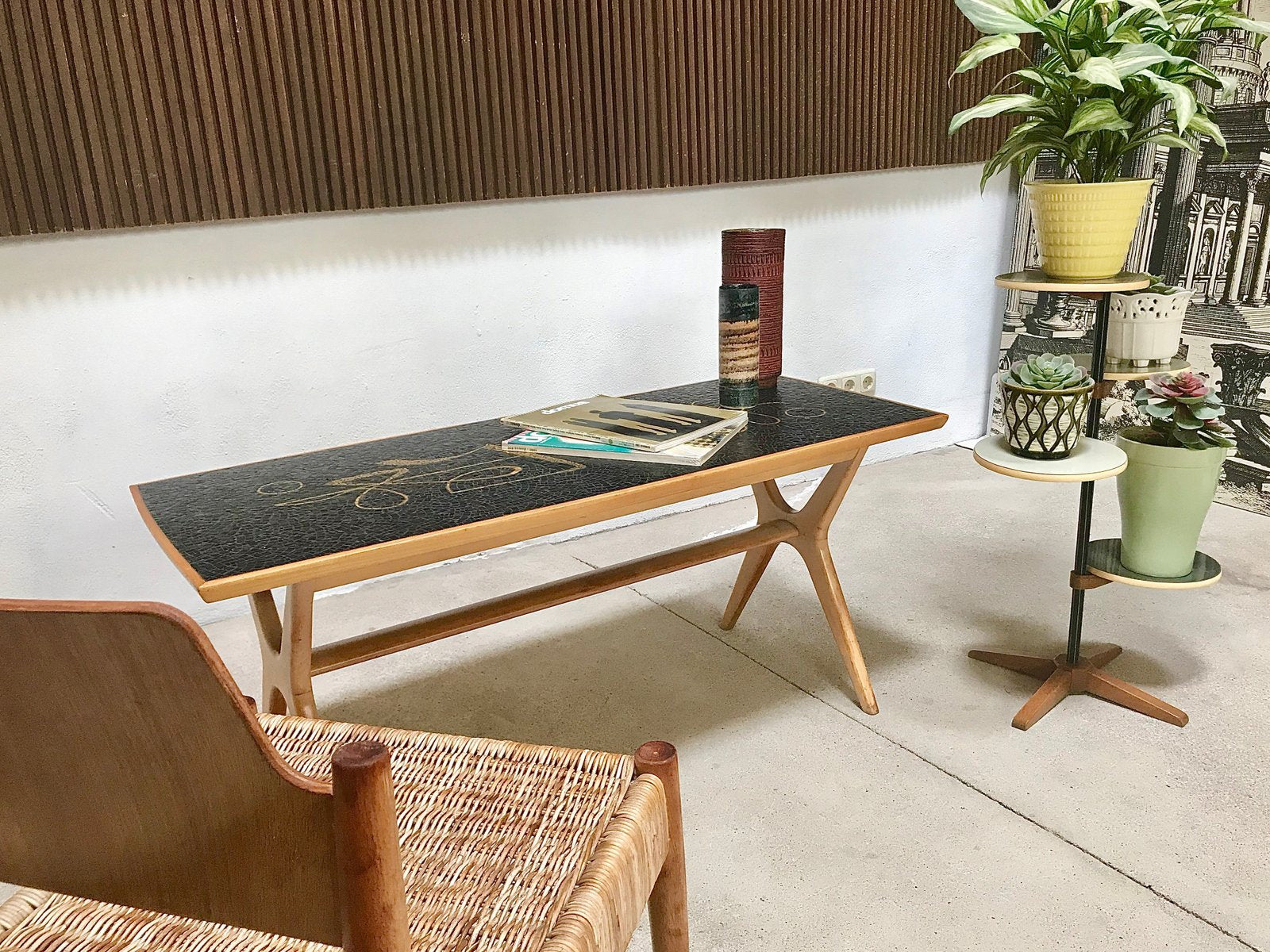 German Mosaic Coffee Table by Berthold Müller for Berthold Müller Mosaikwerkstätten, 1950s