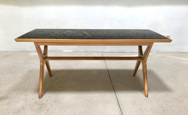 German Mosaic Coffee Table by Berthold Müller for Berthold Müller Mosaikwerkstätten, 1950s-JP-706726