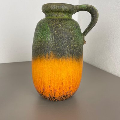 German Multi-Color Fat Lava Pottery Vases from Scheurich, 1970s, Set of 2-QZ-1143216