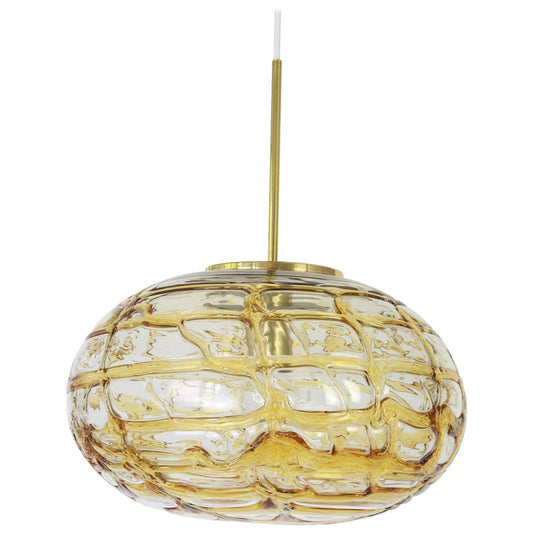 German Murano Ball Pendant Light from Doria, 1970s