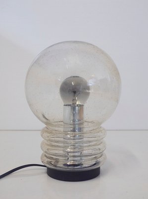 German Murano Glass and Chrome Model Bulb Table Lamp from Limburg, 1960s-DEK-552266