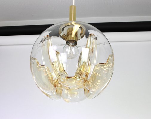 German Murano Glass Ball Pendant Light from Doria Leuchten, 1970s-UGR-1085623