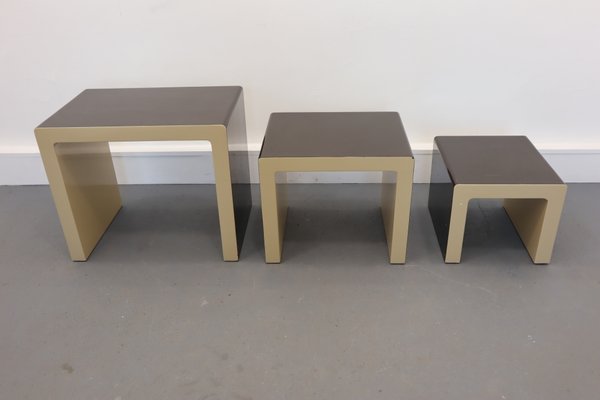 German Nesting Tables by Christian Koban for DOM, 1970s, Set of 3-JWH-867726