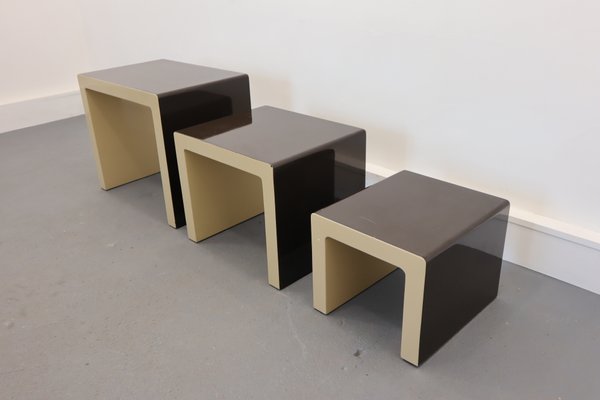 German Nesting Tables by Christian Koban for DOM, 1970s, Set of 3-JWH-867726